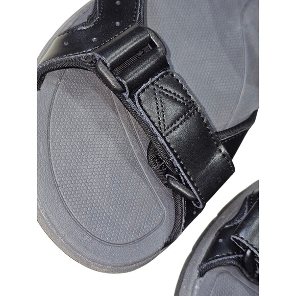 Vionic Men\'s Size 9 Canoe Leo Black Leather Straps Sport Sandals Comfort Shoe main image 10